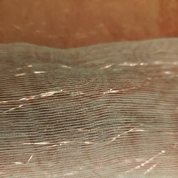 All Jazzed Up Seafoam Sheer Iridescent Scarf, 25" x 70" - Picture 3 of 7